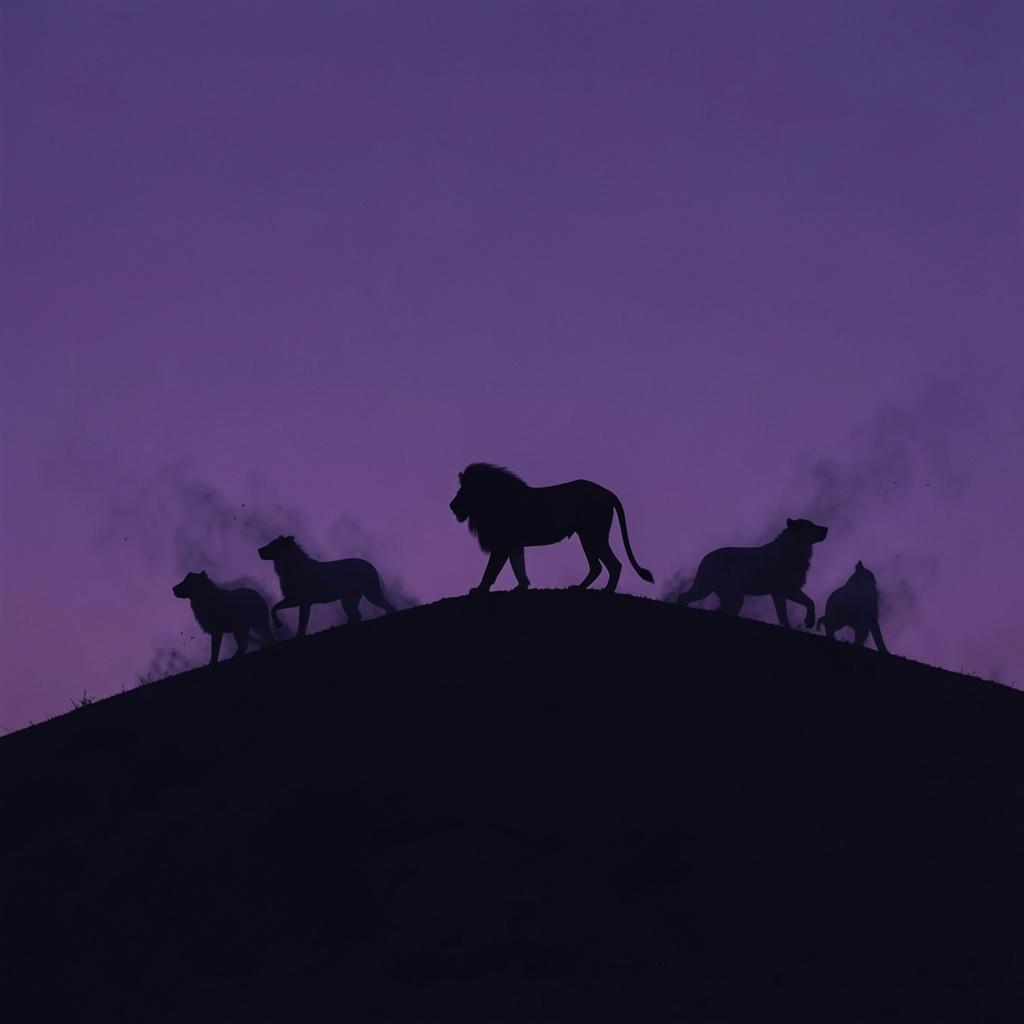 1Lion vs 7Dogs by VJ the AiMan — cover artwork