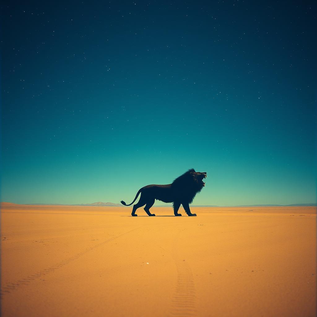 ONE Lion vs SEVEN Hyenas by VJ the AiMan — cover artwork