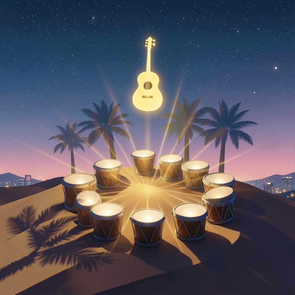Desert Drums by VJ the AiMan — cover artwork