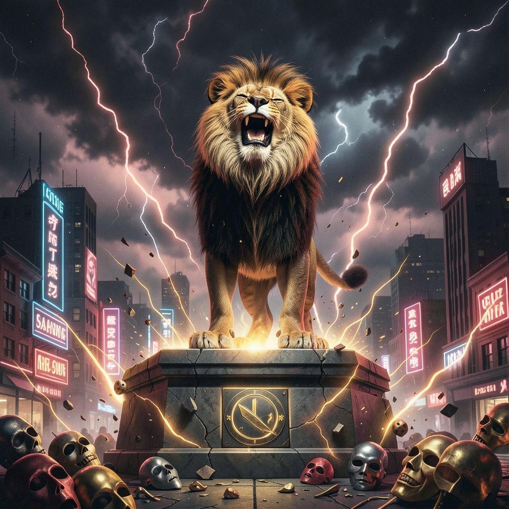 Voice of a Lion by VJ the AiMan — cover artwork