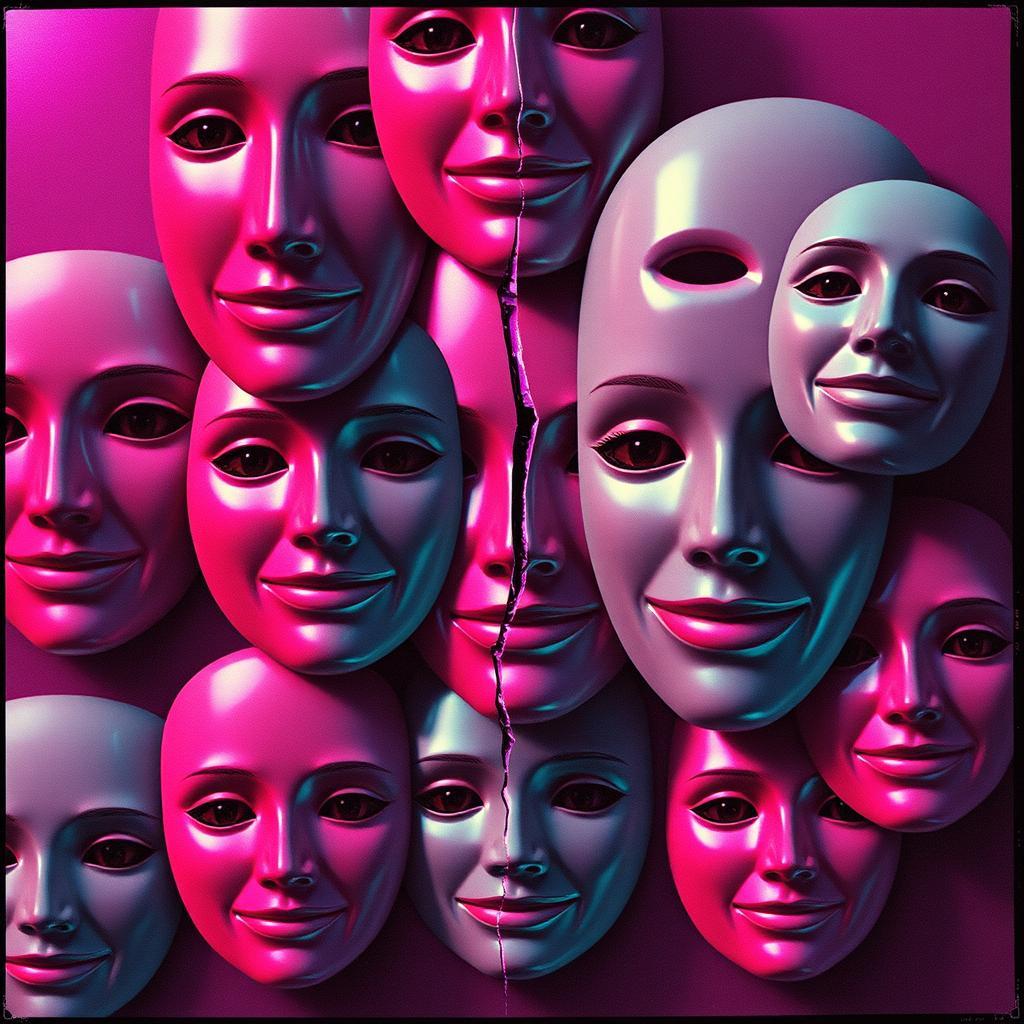 Filtered Faces, Empty Eyes by VJ the AiMan — cover artwork