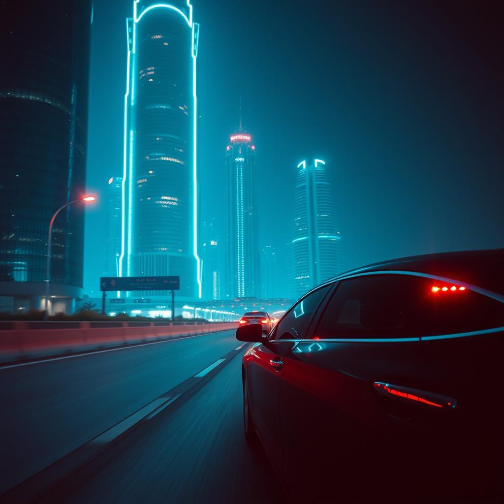 Sheikh Zayed Highway Lights by VJ the AiMan — cover artwork