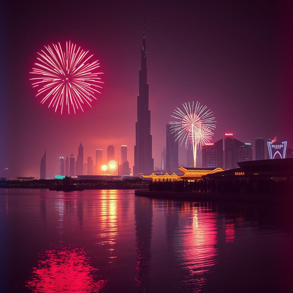 Fireworks Over Burj by VJ the AiMan — cover artwork