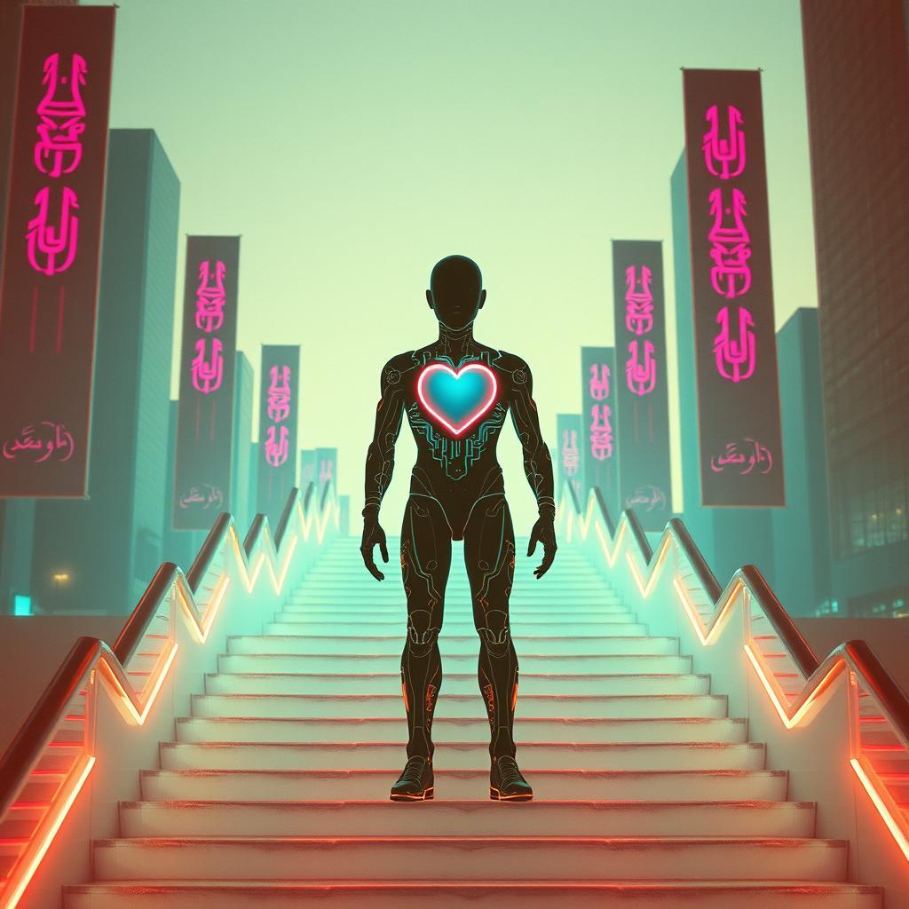 Human in the Machine – إنسان قبل التقنية by VJ the AiMan — cover artwork