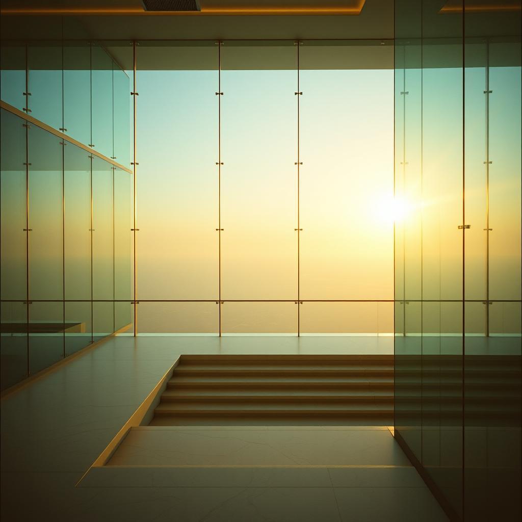 Sky Lobby Sunrise – شروق فوق المدينة by VJ the AiMan — cover artwork