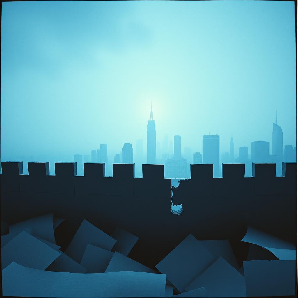 Paper Walls, Steel Truth by VJ the AiMan — cover artwork