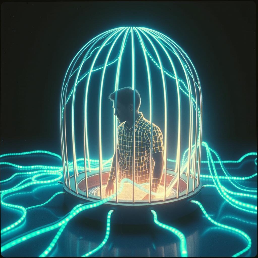LOST IN THE ALGORITHM by VJ the AiMan — cover artwork
