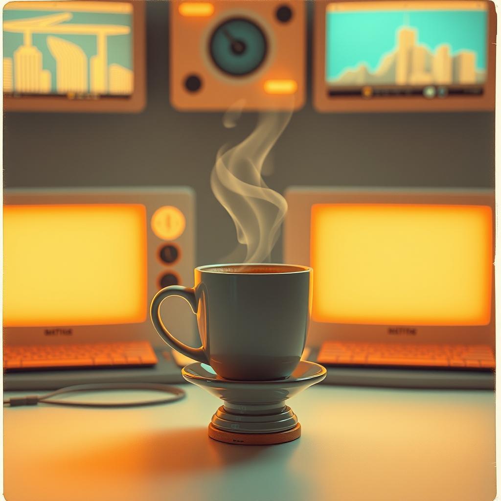 Coffee Meets Code by VJ the AiMan — cover artwork