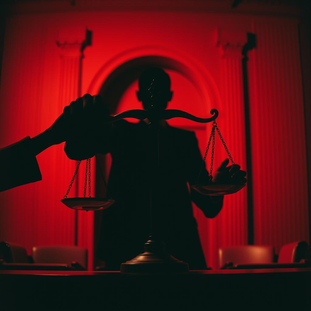 Blindfolded Justice by VJ the AiMan — cover artwork