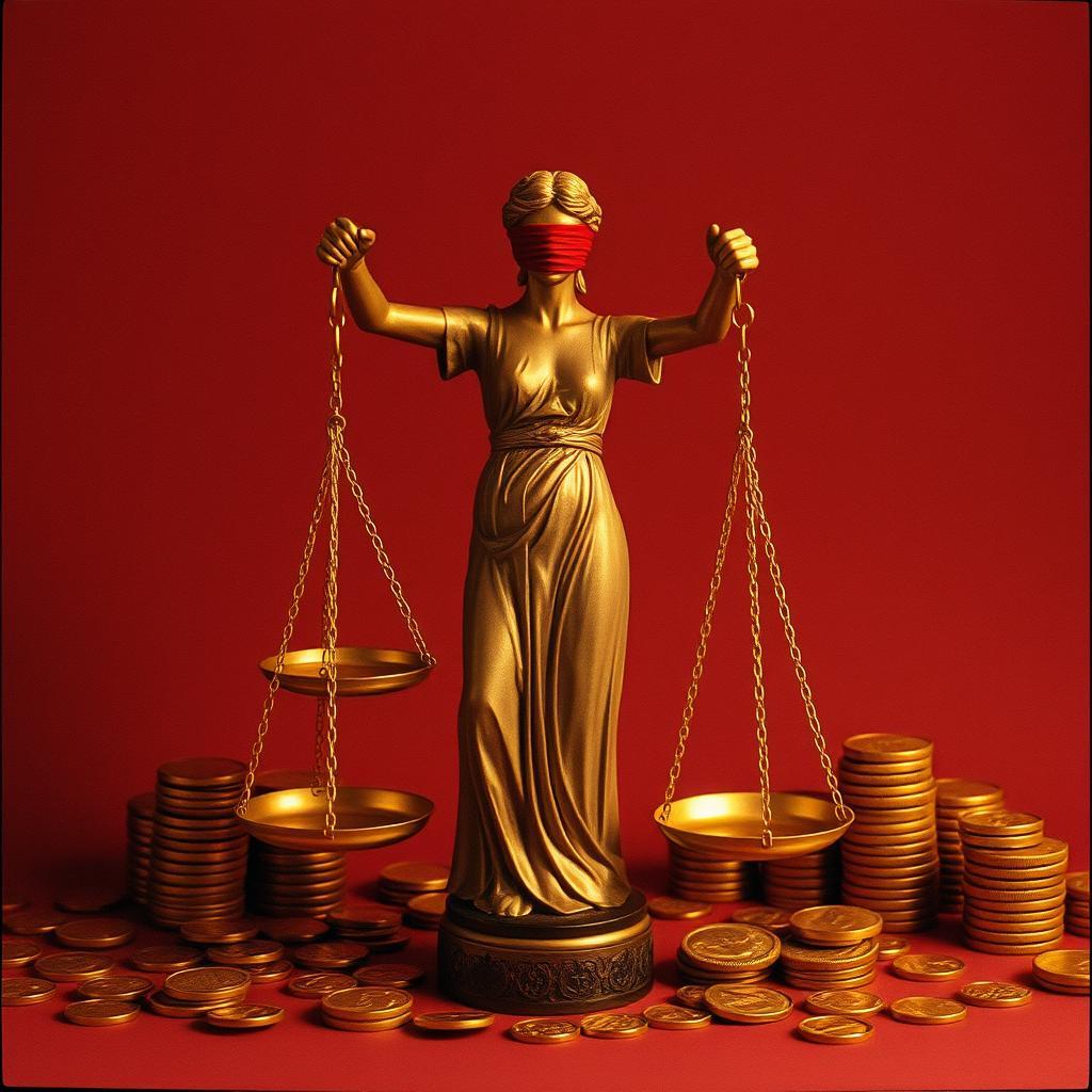 Blindfolded Justice by VJ the AiMan — cover artwork