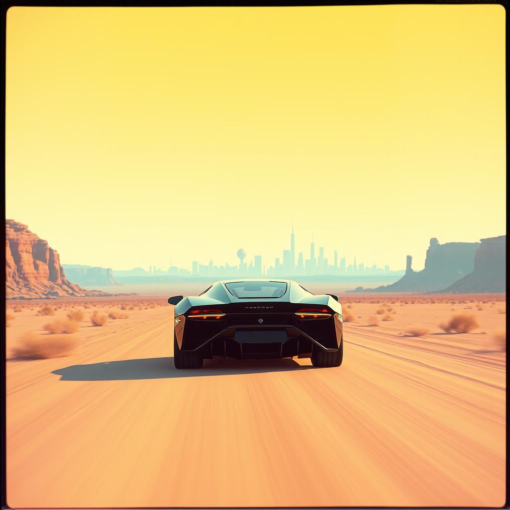 Desert Drive, Skyline High – قيادة الصحراء، علو السماء by VJ the AiMan — cover artwork