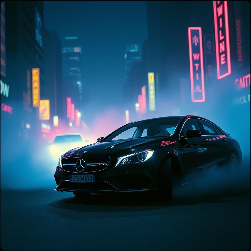 Black Mercedes Nights by VJ the AiMan — cover artwork
