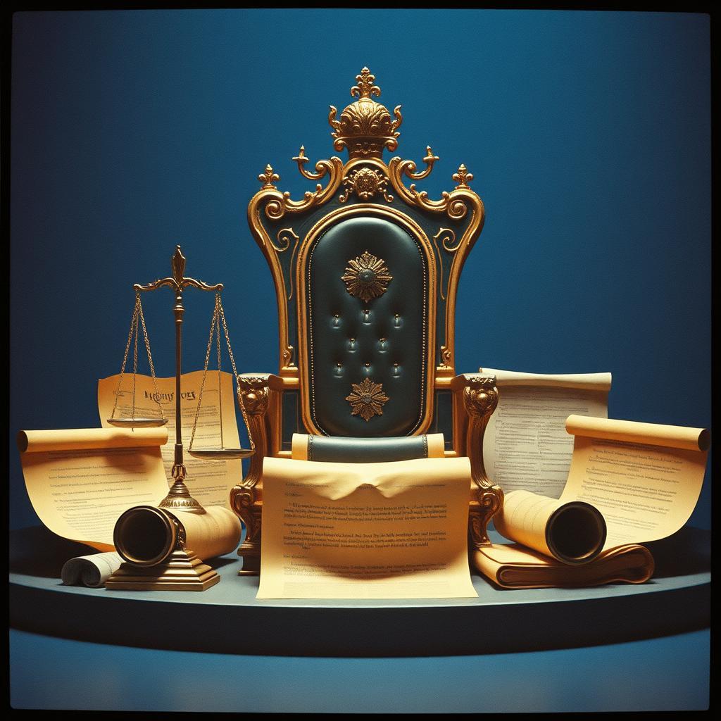 The Throne on Trial by VJ the AiMan — cover artwork