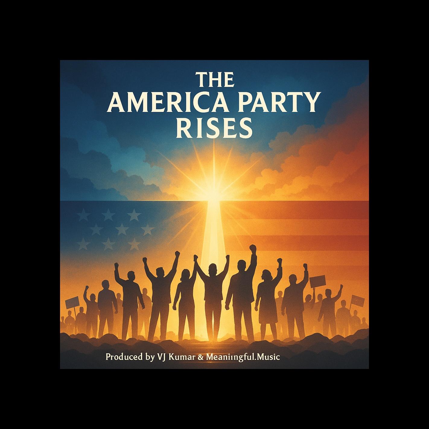 The America Party Rises by VJ the AiMan — cover artwork