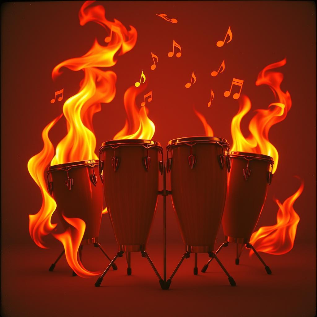 Burning Rhythms Tonight by VJ the AiMan — cover artwork