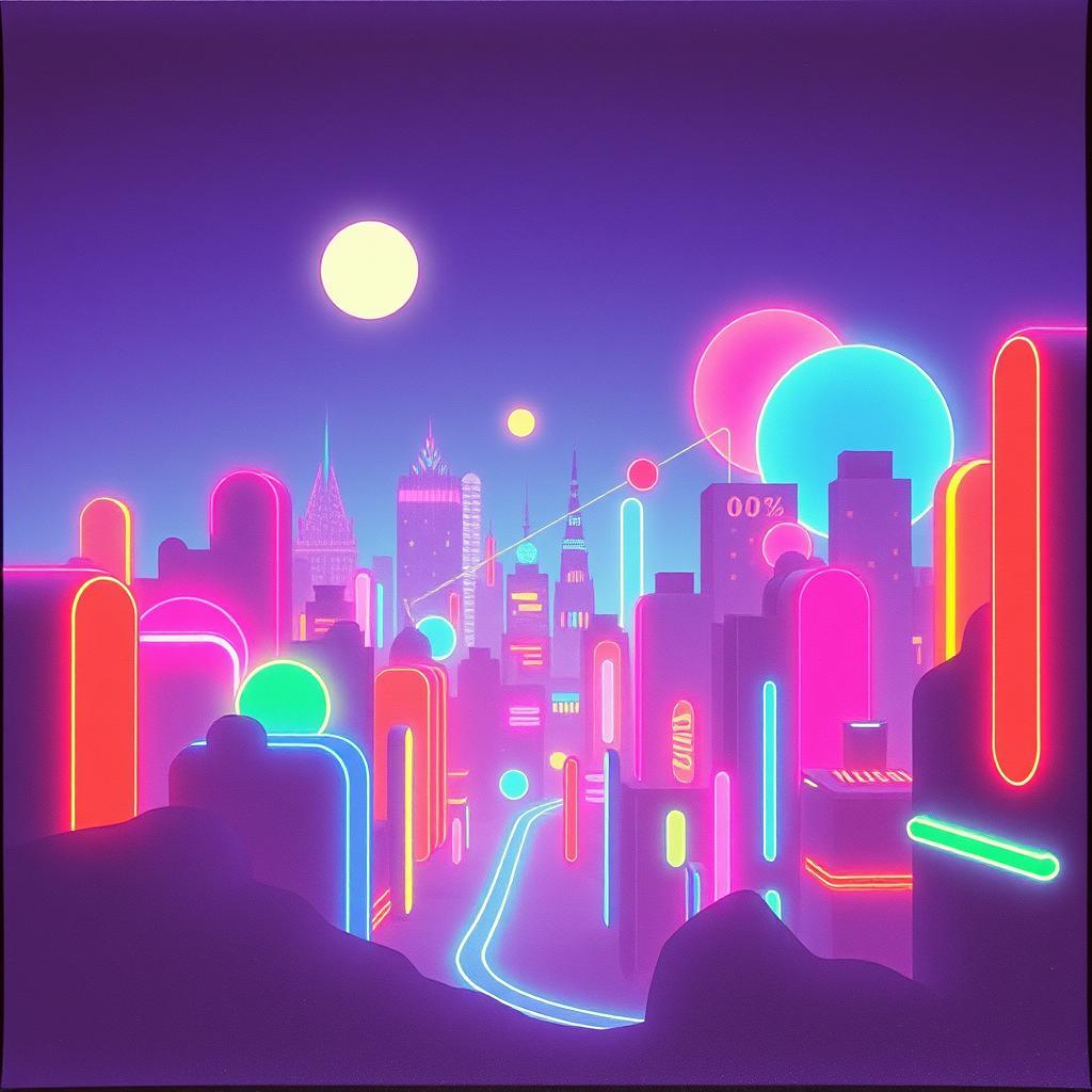 Track 4 – Neon Dreams by VJ the AiMan — cover artwork